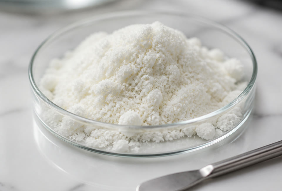 חומר הגלם בסביבת פורמולציה — CBG Isolate
