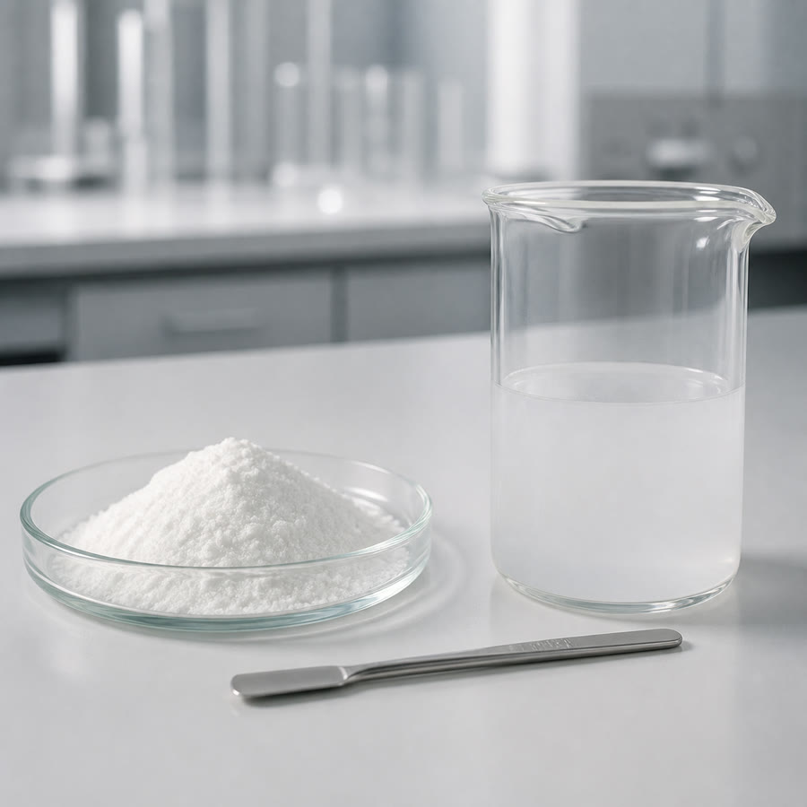 תצורת החומר בבדיקת מעבדה — Water Soluble CBD Powder